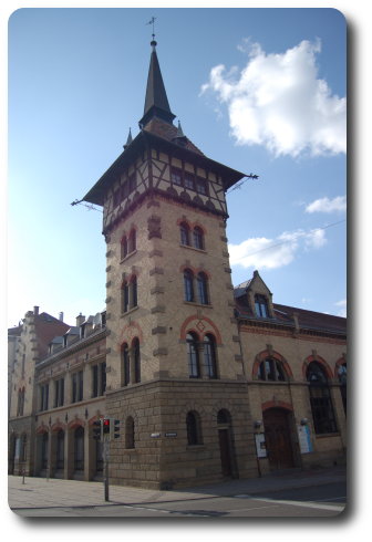 Old fire department at the Erwin-Schoettle-Platz in Stuttgart