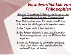 Antwort (Kriterium der historischen Verantwortlichkeit)