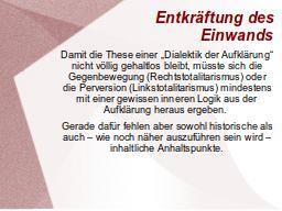 Entkräftung des Einwands