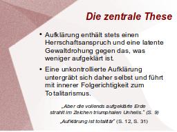 Zentrale These