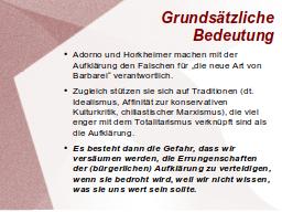 Grundsätzliche Bedeutung