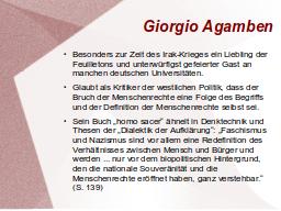 Giorgio Agamben