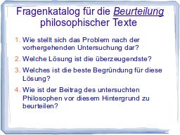 Fragenkatalog für die Diskussion